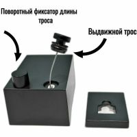 Сушилка для белья Haiba HB121-7 Черная матовая — фото 2, Аксессуары для ванной