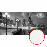 Фреска Ortograf Небоскребы 33080 Фактура бархат FX Флизелин (5,4*2,7) Серый, Город — фото 1, Фрески