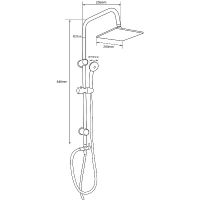 Товар: Душевая система Aquanet Passion S AF300-70-S-B 261837 Черная матовая - фото 4 Душевая система Aquanet Passion S AF300-70-S-B 261837 Черная матовая — фото 4, Душевые стойки