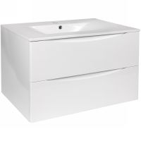 Товар: Тумба с раковиной Bond Wave 80 T01800-S05W подвесная Белая глянцевая - фото 2 Тумба с раковиной Bond Wave 80 T01800-S05W подвесная Белая глянцевая — фото 2, Мебель для ванной