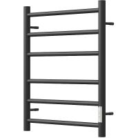 Электрический полотенцесушитель Point Аврора PN10846B П6 400x600 диммер справа Черный — фото 2, Электрические полотенцесушители