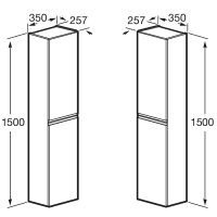 Товар: Шкаф пенал Roca Oleta 35 A857650501 подвесной Белый матовый - фото 9 Шкаф пенал Roca Oleta 35 A857650501 подвесной Белый матовый — фото 9, Мебель для ванной