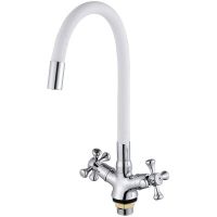 Смеситель для кухни Viko V-2748 Хром Белый — фото 1, Смесители для кухни