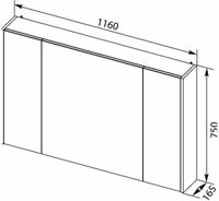 Зеркальный шкаф Aquanet Остин 120 L 203926 Белый — фото 5, Зеркальные шкафы в ванную