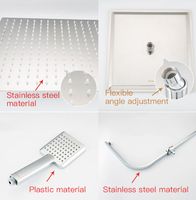 Душевая система Gappo G07 G2407-40 с термостатом Хром — фото 3, Душевые стойки