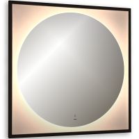 Зеркало Silver Mirrors Mone 80 LED-00002740 с подсветкой Черное с бесконтактным выключателем и диммером — фото 1, Зеркала в ванную комнату