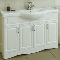 Тумба под раковину СанТа Верона 120 700197 Белая — фото 1, Тумбы под раковину