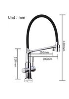 Смеситель для кухни Gappo G4398-7 Хром Черный — фото 18, Смесители для кухни