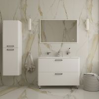 Товар: Тумба с раковиной Iddis Brick 100 BRI10WFi95K Белая - фото 7 Тумба с раковиной Iddis Brick 100 BRI10WFi95K Белая — фото 7, Мебель для ванной