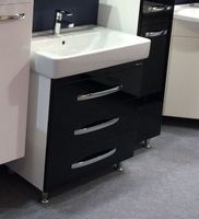 Товар: Тумба под раковину Bellezza Рокко 60 4635309660042 Черная Белая - фото 3 Тумба под раковину Bellezza Рокко 60 4635309660042 Черная Белая — фото 3, Мебель для ванной