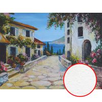 Фреска Ortograf Городской пейзаж живопись 5093 Фактура бархат FX Флизелин (2*1,5) Разноцветный, Город/Пейзаж/Живопись — фото 1, Фрески