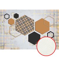 Фреска Ortograf Forma 32662 Фактура флок FLK Флизелин (4*2,7) Сиреневый/Разноцветный, Геометрия/Абстракция — фото 1, Фрески