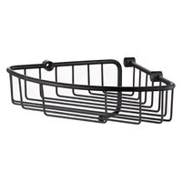 Полка корзина Kaiser KH-5012 угловая Черная — фото 1, Полки для ванной и душа