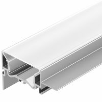 Профиль алюминиевый Arlight 035771 встраиваемый для натяжных потолков Серебристый — фото 1, Профили для светодиодных лент