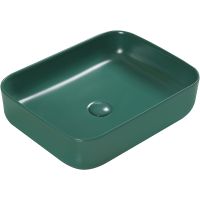Раковина-чаша SantiLine 50 SL-1051G Зеленая матовая — фото 1, Раковины накладные