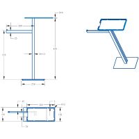 Напольная стойка Boheme 10952-MG Золото матовое — фото 2, Стойки - набор держателей