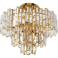 Люстра Artelamp Mintaka A1005PL-10GO Прозрачная Золото — фото 1, Люстры