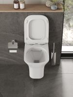 Товар: Унитаз Orange C02-100W подвесной с сиденьем Микролифт - фото 7 Унитаз Orange C02-100W подвесной с сиденьем Микролифт — фото 7, Подвесные унитазы