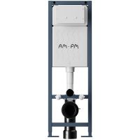 Комплект унитаза с инсталляцией AM.PM Sense FlashClean IS110101.741701 с сиденьем Микролифт и Белой глянцевой клавишей смыва — фото 13, Унитазы