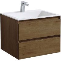 Тумба под раковину Vincea Luka 60 подвесная T.Oak арт-VMC-2L600TO — фото 2, Тумбы под раковину