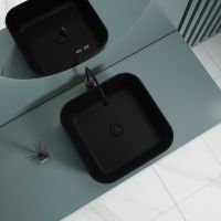 Товар: Раковина-чаша Esbano Ercina-N 39 ESRNERCINMB Черная матовая - фото 5 Раковина-чаша Esbano Ercina-N 39 ESRNERCINMB Черная матовая — фото 5, Раковины накладные