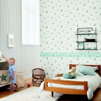 Бордюр детский Casadeco Rose Nino 85676489 Винил на флизелине (0,15*5) Голубой, Корабли — фото 2, Обои для стен