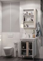 Товар: Тумба под раковину Aquaton Кантри 60 1A257401AHB20 Белая глянцевая Дуб верона - фото 5 Тумба под раковину Aquaton Кантри 60 1A257401AHB20 Белая глянцевая Дуб верона — фото 5, Мебель для ванной