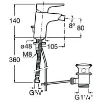 Товар: Смеситель для биде Roca Atlas 5A6090C0M Хром - фото 3 Смеситель для биде Roca Atlas 5A6090C0M Хром — фото 3, Смесители