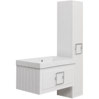 Тумба под раковину La Fenice Cubo 80 FNC-01-CUB-B-80 подвесная Белая матовая — фото 7, Мебель для ванной