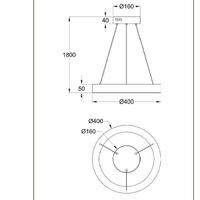 Товар: Подвесной светильник Maytoni Modern Saturno MOD415PL-L36BS4K Латунь - фото 4 Подвесной светильник Maytoni Modern Saturno MOD415PL-L36BS4K Латунь — фото 4, Подвесные светильники