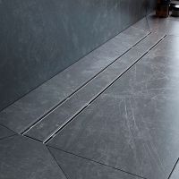 Душевой лоток AM.PM PrimeFlow 80 с решеткой Хром матовый / под плитку Tile арт-W02SC-U11-080-04SB — фото 10, Душевые лотки