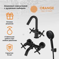 Товар: Комплект смесителей Orange Mia M34-311b Черный - фото 11 Комплект смесителей Orange Mia M34-311b Черный — фото 11, Смесители