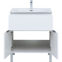 Тумба под раковину Aquanet Алвита New 70 303901 Белая матовая — фото 6, Мебель для ванной