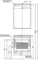 Тумба с раковиной Aquanet Модена 65 212661 подвесная Белый глянец — фото 10, Тумбы с раковиной