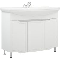 Товар: Тумба под раковину Corozo Мирра 105 SD-00001544 Белая - фото 3 Тумба под раковину Corozo Мирра 105 SD-00001544 Белая — фото 3, Мебель для ванной