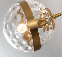 Люстра Artelamp Delacrua Прозрачная Полированная медь арт-A7770SP-13PB — фото 3, Люстры