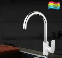 Смеситель для кухни Gappo G48 G4048 Белый Хром — фото 2, Смесители