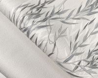 Обои Solo Willow E201703 Винил на флизелине (1,06*10) Серый/Серебряный, Листья — фото 3, Обои для стен