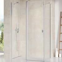 Душевая дверь Ravak Chrome CRV2-120 1QVG0U00Z1 профиль Сатин стекло Transparent — фото 2, Распашные душевые двери