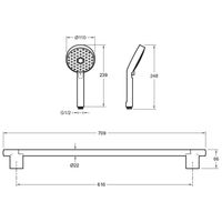 Товар: Душевой гарнитур Jacob Delafon Awaken E99898-BL Черный матовый - фото 4 Душевой гарнитур Jacob Delafon Awaken E99898-BL Черный матовый — фото 4, Душевые гарнитуры