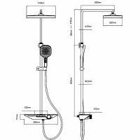Товар: Душевая система Vincea VSFS-411CH Хром - фото 2 Душевая система Vincea VSFS-411CH Хром — фото 2, Душевые стойки