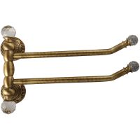 Полотенцедержатель Migliore Cristalia 16780 поворотный Бронза с кристаллами Swarovski — фото 1, Полотенцедержатели