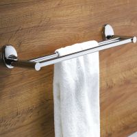 Полотенцедержатель Haiba HB1609 двойной Хром — фото 2, Полотенцедержатели