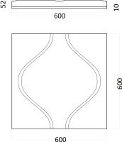 Гипсовая 3д панель Artpole Soul M-0019 600x600 мм — фото 7, Гипсовые 3Д панели