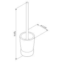 Ершик для унитаза AM.PM Sensation A3033200 хром/матовое стекло — фото 8, Ершики для унитаза
