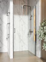 Товар: Душевая дверь Orange E05-090tb 90х190 профиль Черный стекло прозрачное - фото 3 Душевая дверь Orange E05-090tb 90х190 профиль Черный стекло прозрачное — фото 3, Душевые двери в нишу