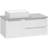 Товар: Тумба с раковиной Brevita Cargo 100 УТ000024162 подвесная Белая матовая - фото 3 Тумба с раковиной Brevita Cargo 100 УТ000024162 подвесная Белая матовая — фото 3, Мебель для ванной