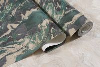 Обои Артекс Selena 10836-06 Винил на флизелине (1,06*10,05) Зеленый/Серый, Абстракция — фото 2, Обои для стен