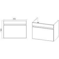 Товар: Тумба под раковину VIANT Мальта 70 VMAL70CO-T1YP подвесная Белая Дуб Вотан - фото 5 Тумба под раковину VIANT Мальта 70 VMAL70CO-T1YP подвесная Белая Дуб Вотан — фото 5, Мебель для ванной