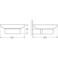 Товар: Мыльница Artwelle Schwarz 7722 Черная матовая - фото 3 Мыльница Artwelle Schwarz 7722 Черная матовая — фото 3, Мыльницы